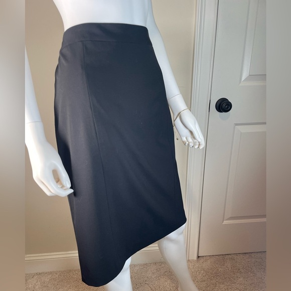 Lafayette 148 New York Black Midi Pencil Skirt - Picture 5 of 13